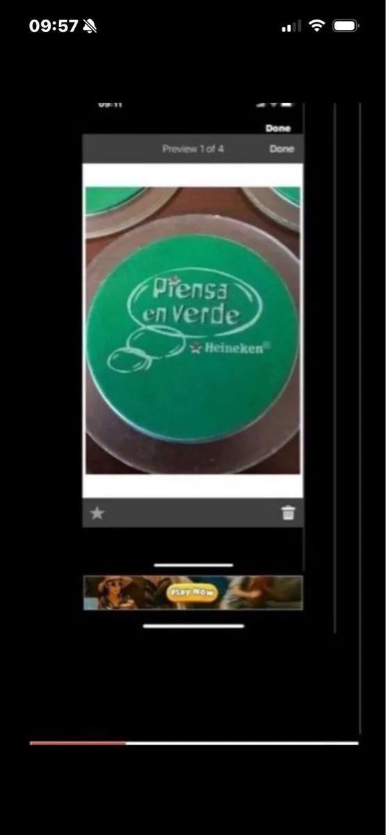 Think Green Heineken Coasters (6) - Image 2