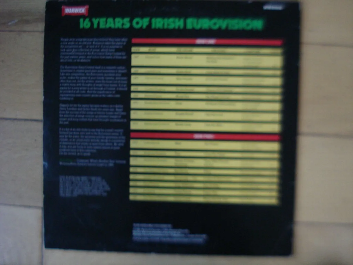 RARE 16 YEARS OF IRISH EUROVISION  1965-1980. LP. - Image 4