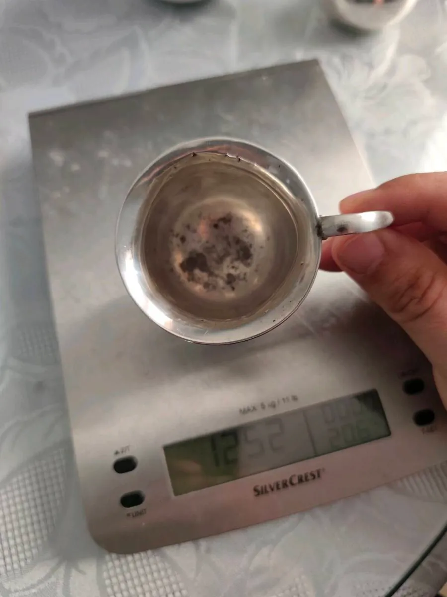 Sterling silver antique christening cup 50g - Image 2