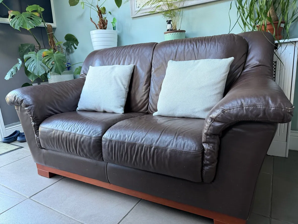 Leather Sofa - Image 1