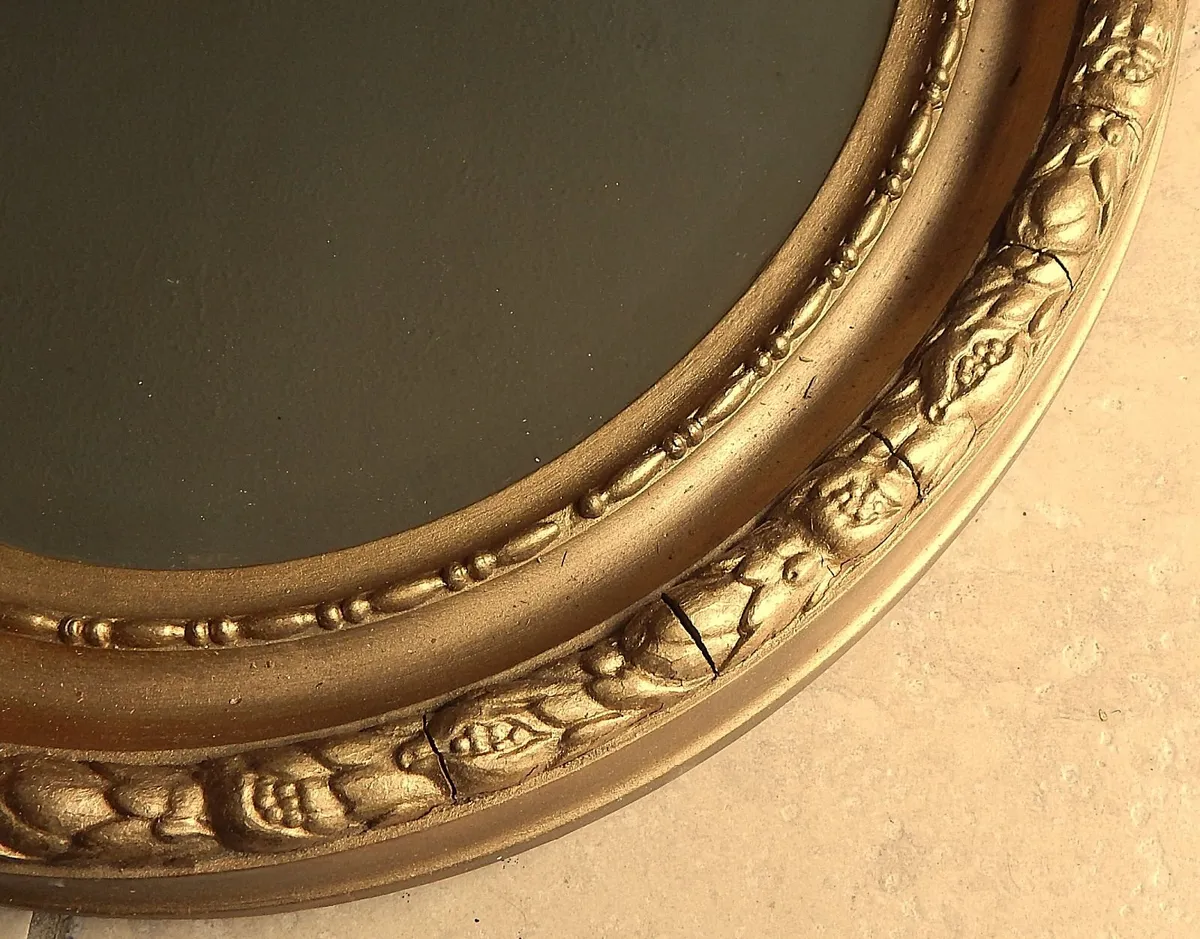 Large Vintage Bevelled Edge Mirror - Image 4