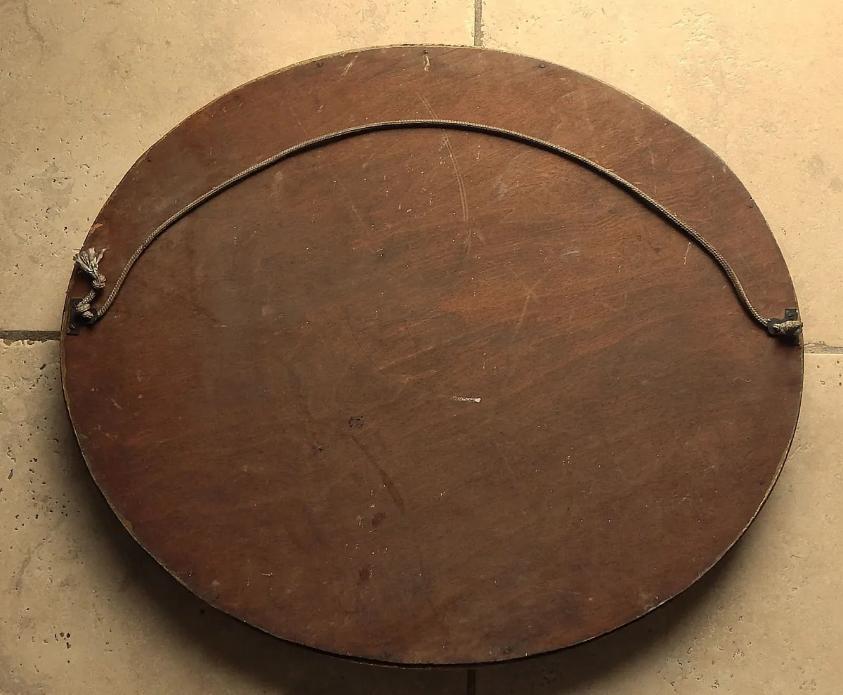 Large Vintage Bevelled Edge Mirror - Image 3