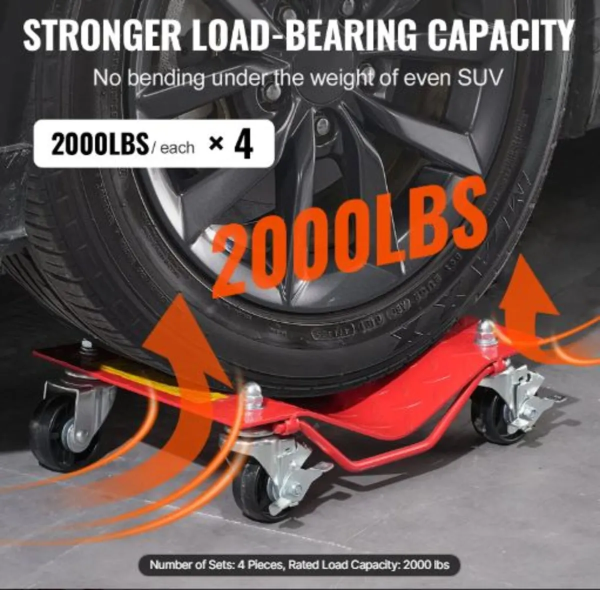 Wheel Dolly, 8000 lbs Capacity Heavy-Duty Steel - Image 2
