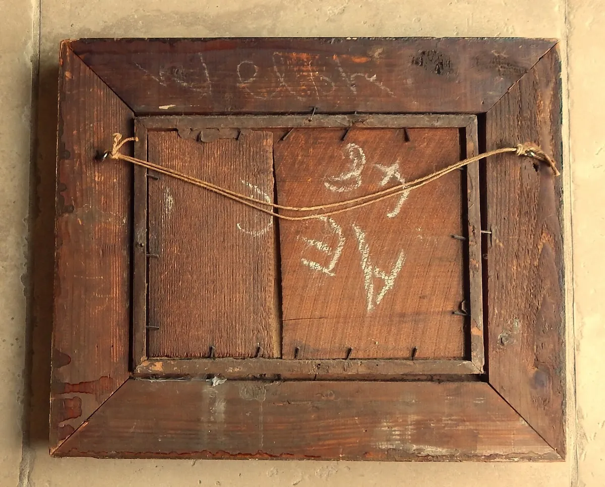 Vintage Signed Oil on Board Landscape Painting - Image 3