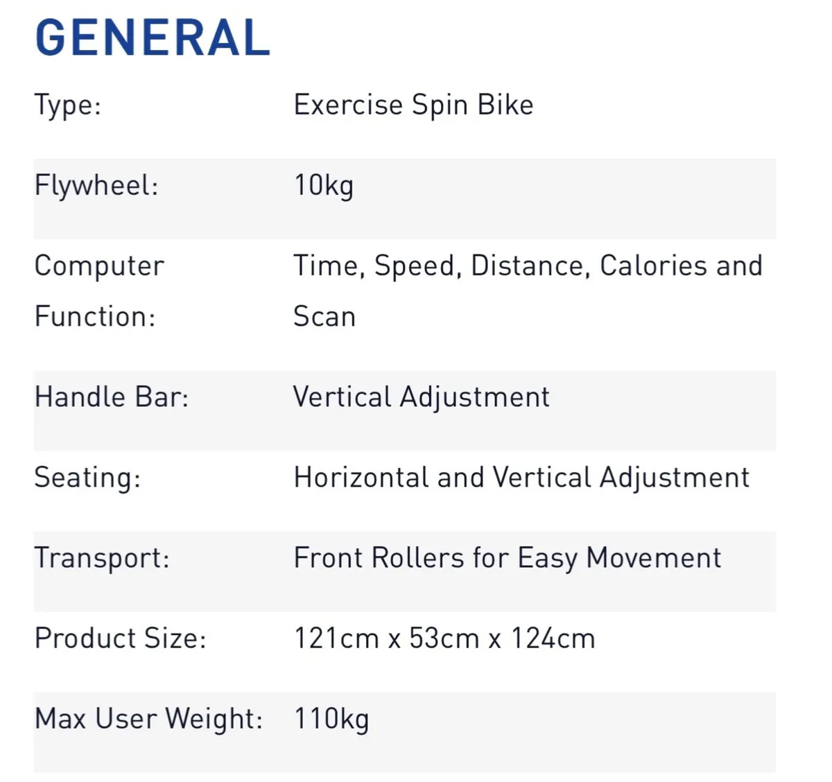 Exercise Bike - Image 3