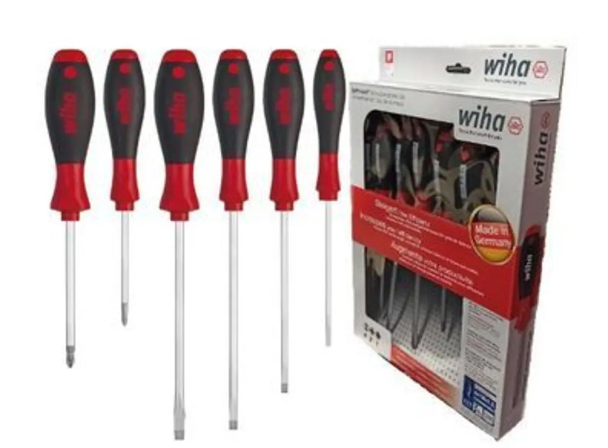 WIHA 21250 6pc Screwdriver Set Flat & Phillips - Image 1