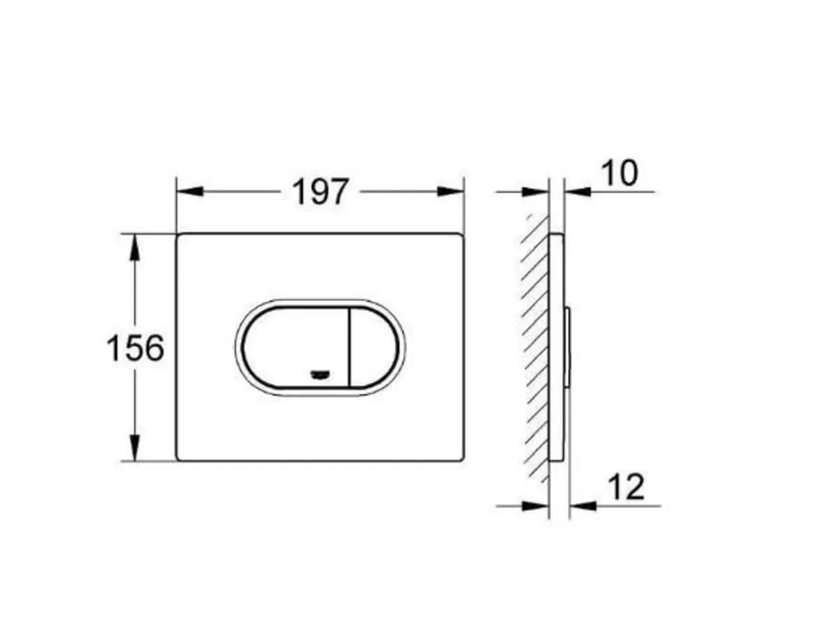 NEW Grohe Push button Chrome Arena Cosmopolitan - Image 2