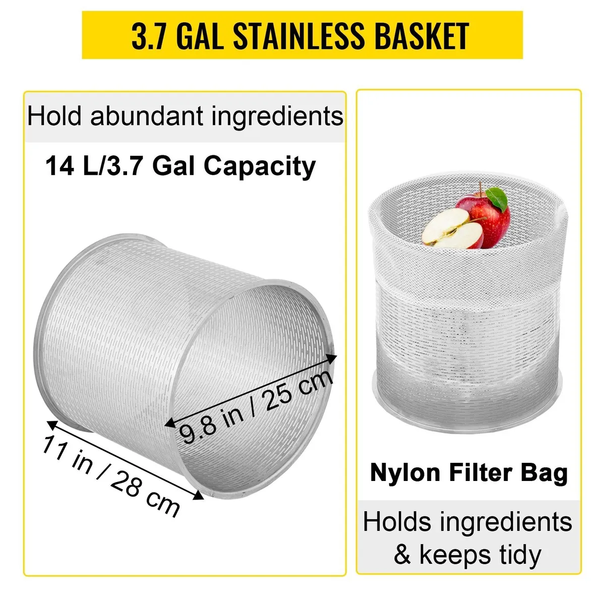 Cast Iron Grape Presser 14L Manual Fruit Wine - Image 3