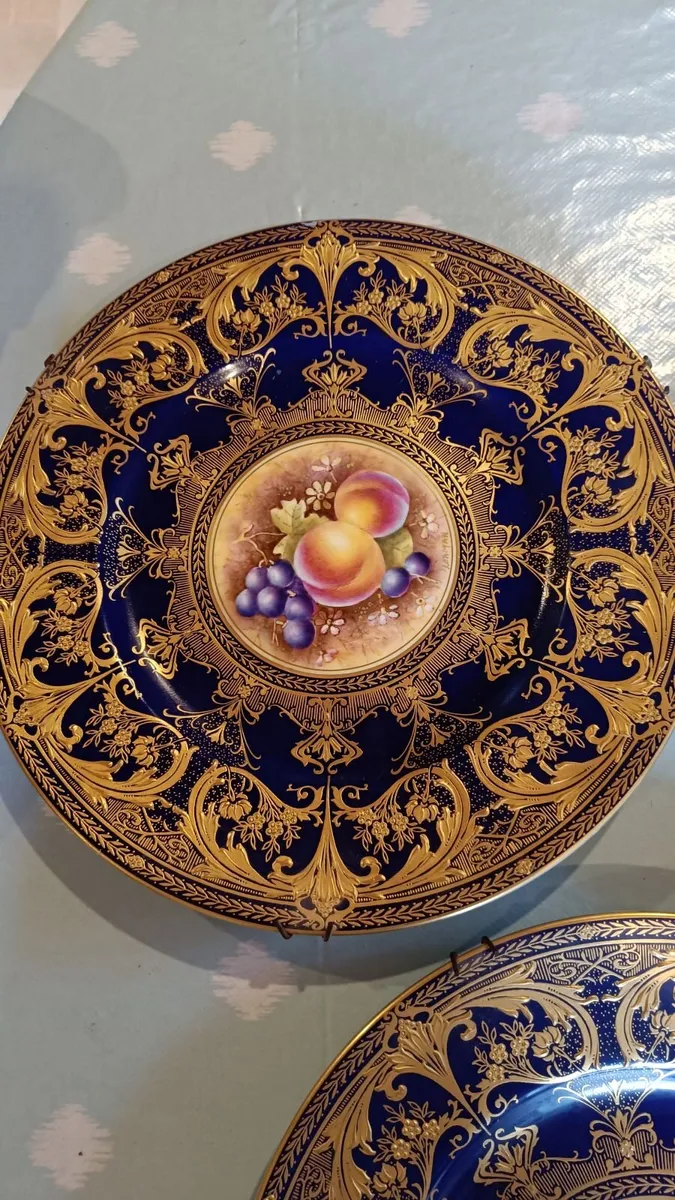 Royal Worcester hand painted plates - Image 4