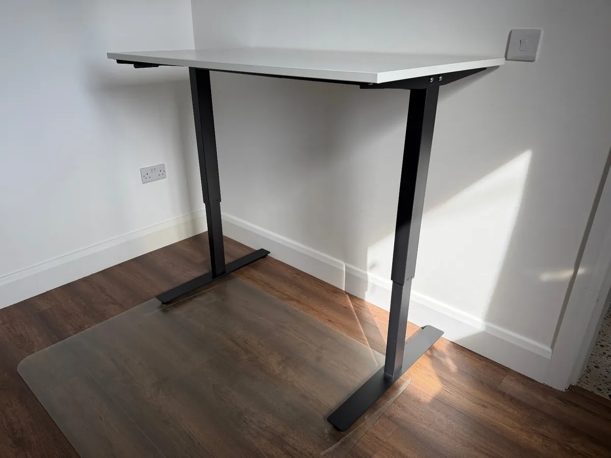 Ikea Trotten Sit/Stand Desk 120x70cm White/Antraci - Image 3