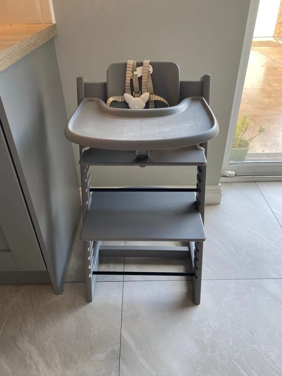 Full Stokke Tripp Trapp Bundle - Storm Grey 0-3yrs - Image 1