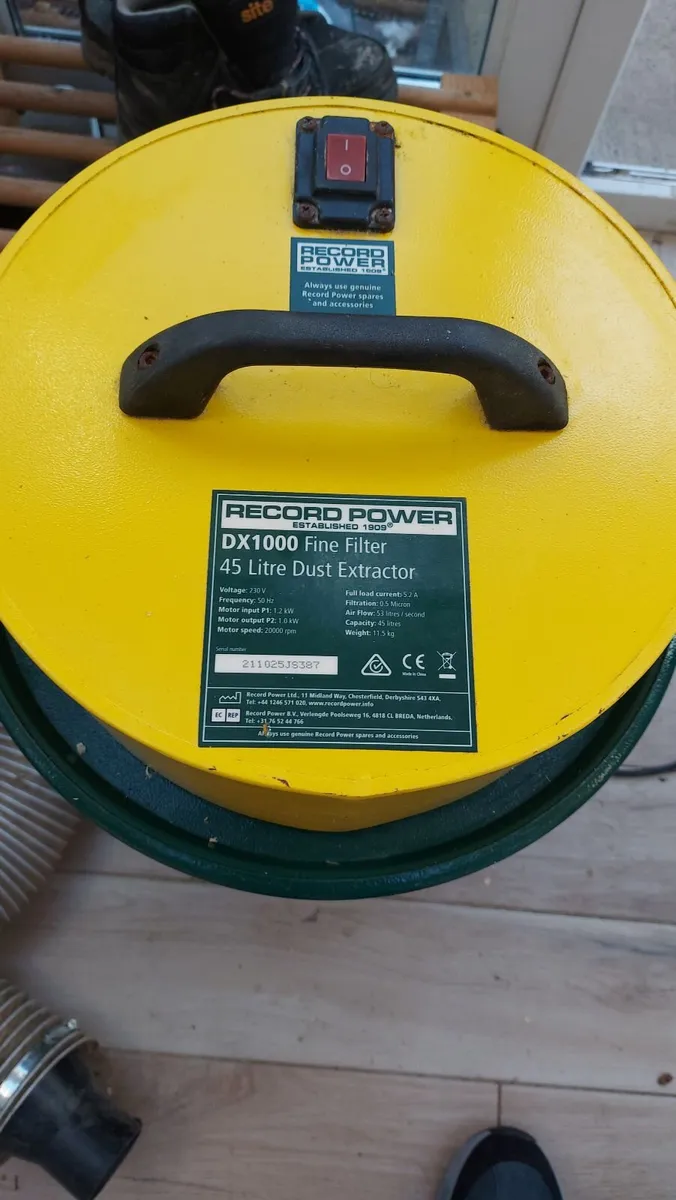 Record Power Dust Extractor DX1000 - Image 3