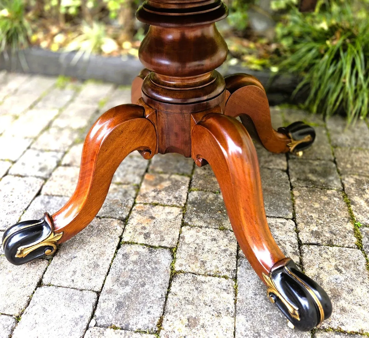 Victorian Flip Top Table- Circa 1870 - Image 2