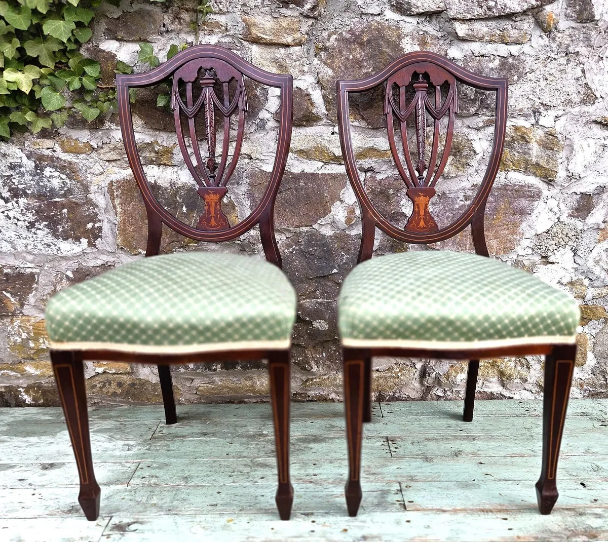 Pair of Edwardian Chairs- Circa 1905 - Image 1