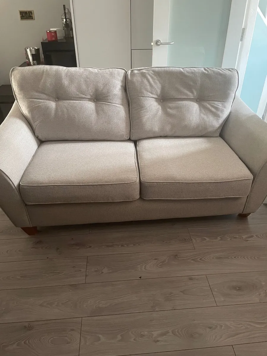 Grey 3 seater and 2 seater sofas - Image 2