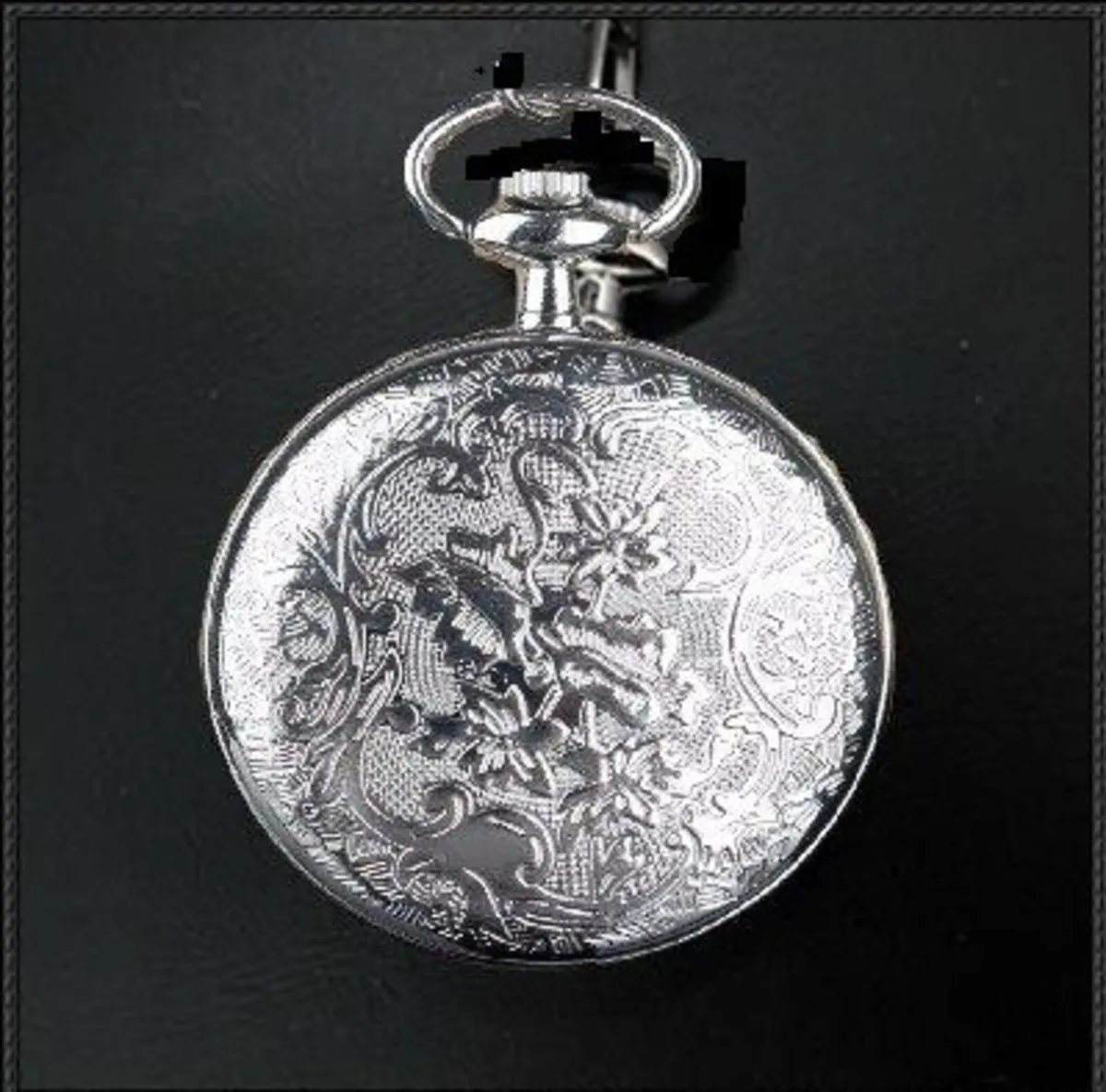 Large dial pocket watch and chain, Free Post - Image 4
