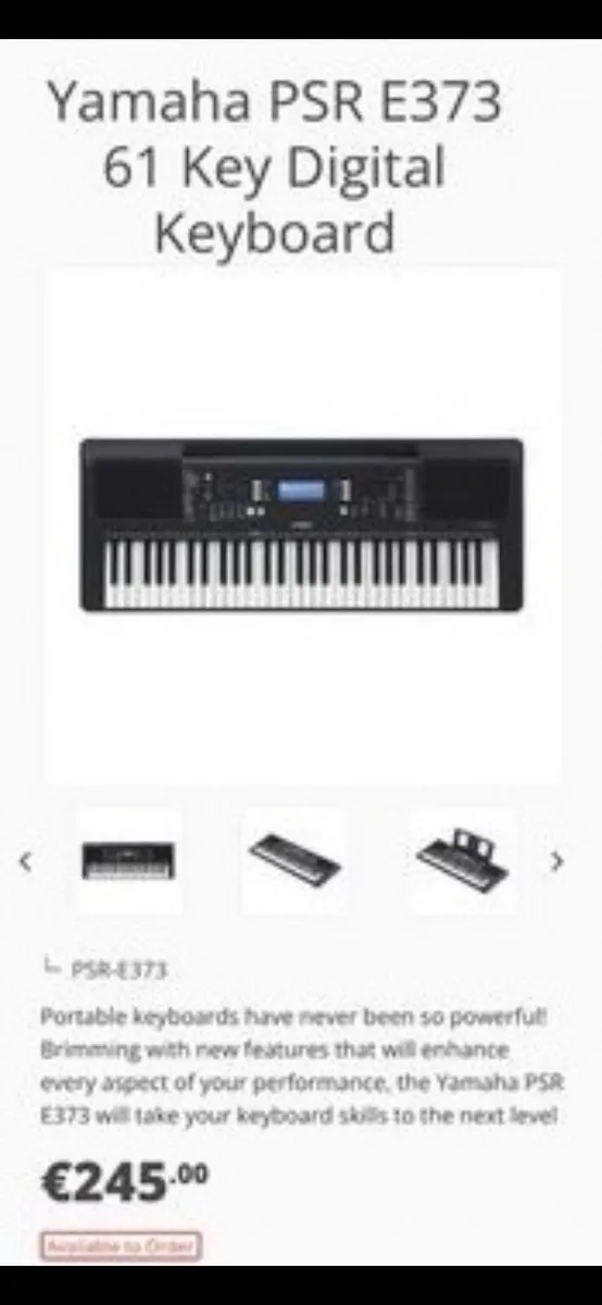 Yamaha Piano Keyboard
