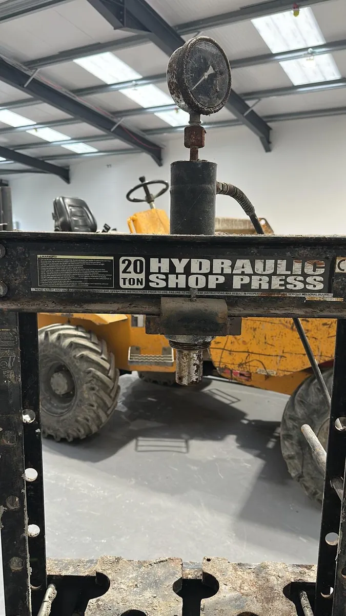 20 ton Hydraulic shop press - Image 2