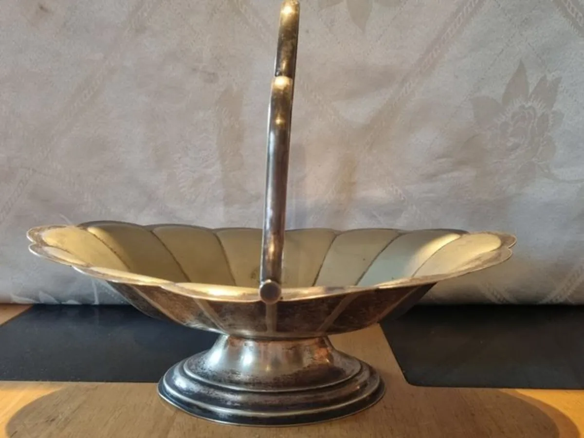 Silver Plated Fruit Basket - Image 1