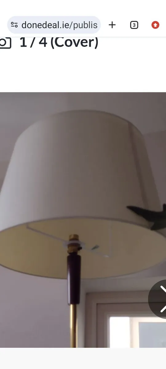 Ex large beige lamp or ceiling shade - Image 2