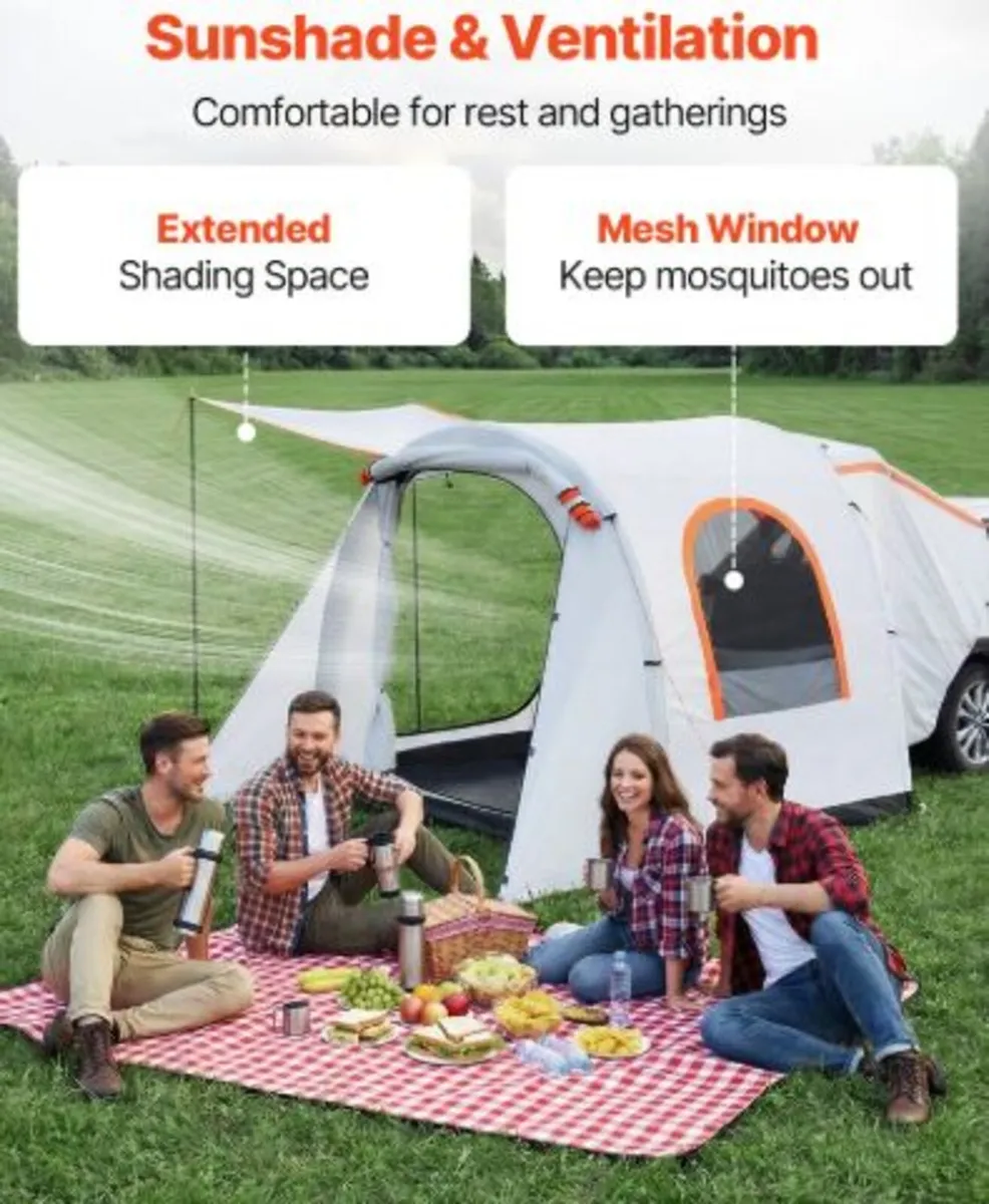 Inflatable SUV Tent with Awning, 2.44 x 2.04m - Image 4