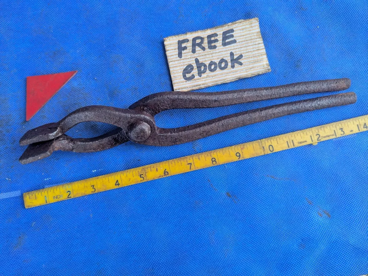 Blacksmiths Broad  Flat Tongs - Image 1