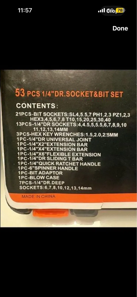 Tools. Socket set - Image 2