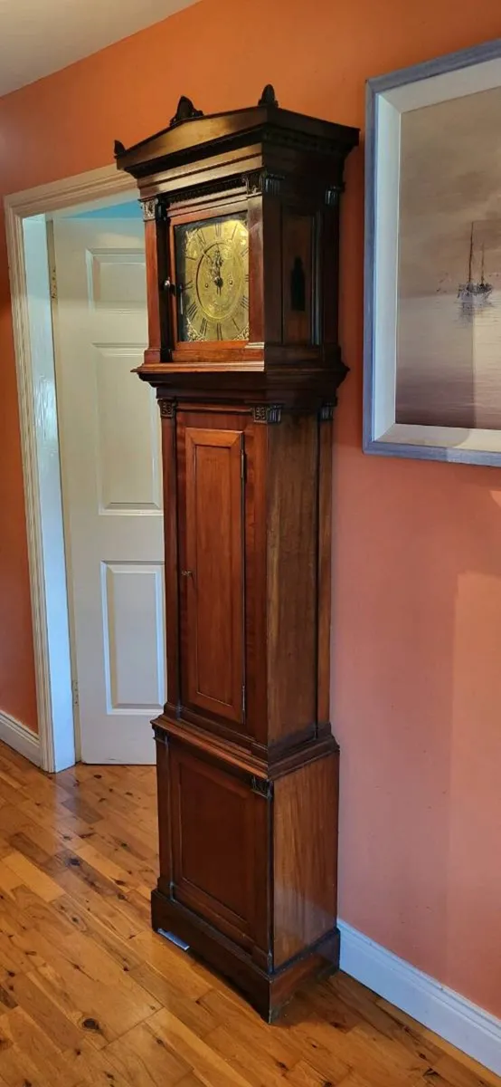 Mahogany longcase regulator clock - Image 2