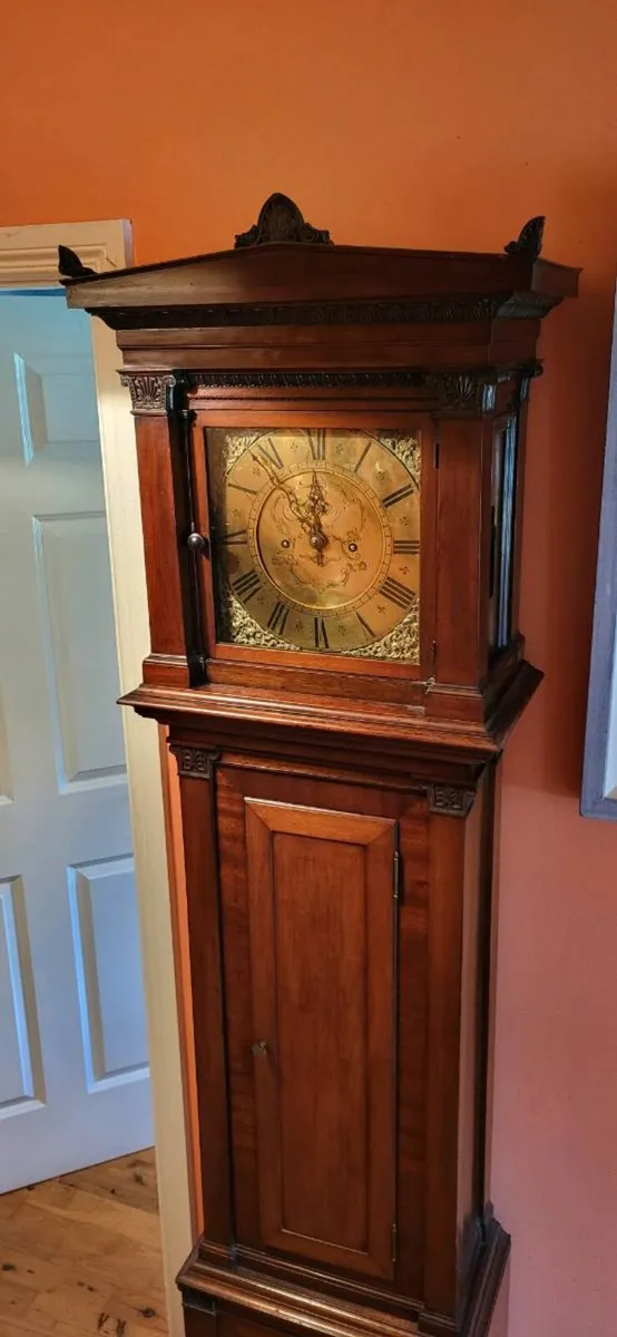 Mahogany longcase regulator clock - Image 3