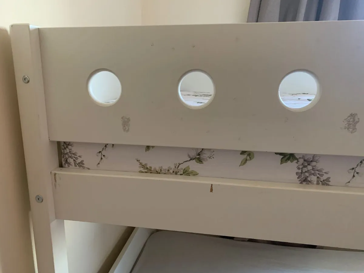 Flexa Bunk Bed– White (Includes 1 FREE Mattress) - Image 2