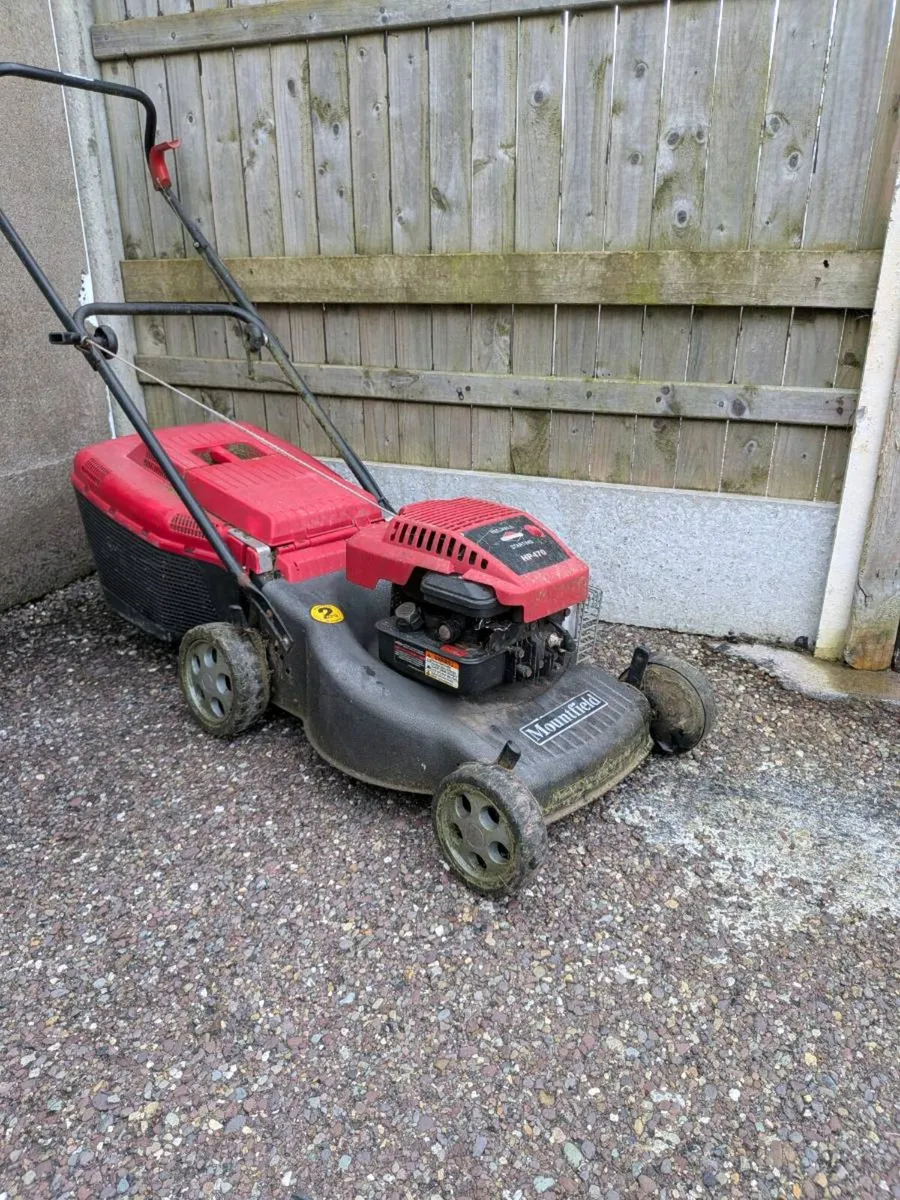 Briggs and Stratton petrol lawnmower