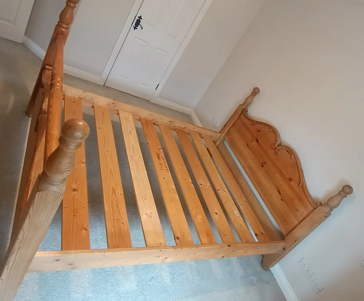 King Size Bed ( Mexican Pine) - Image 2