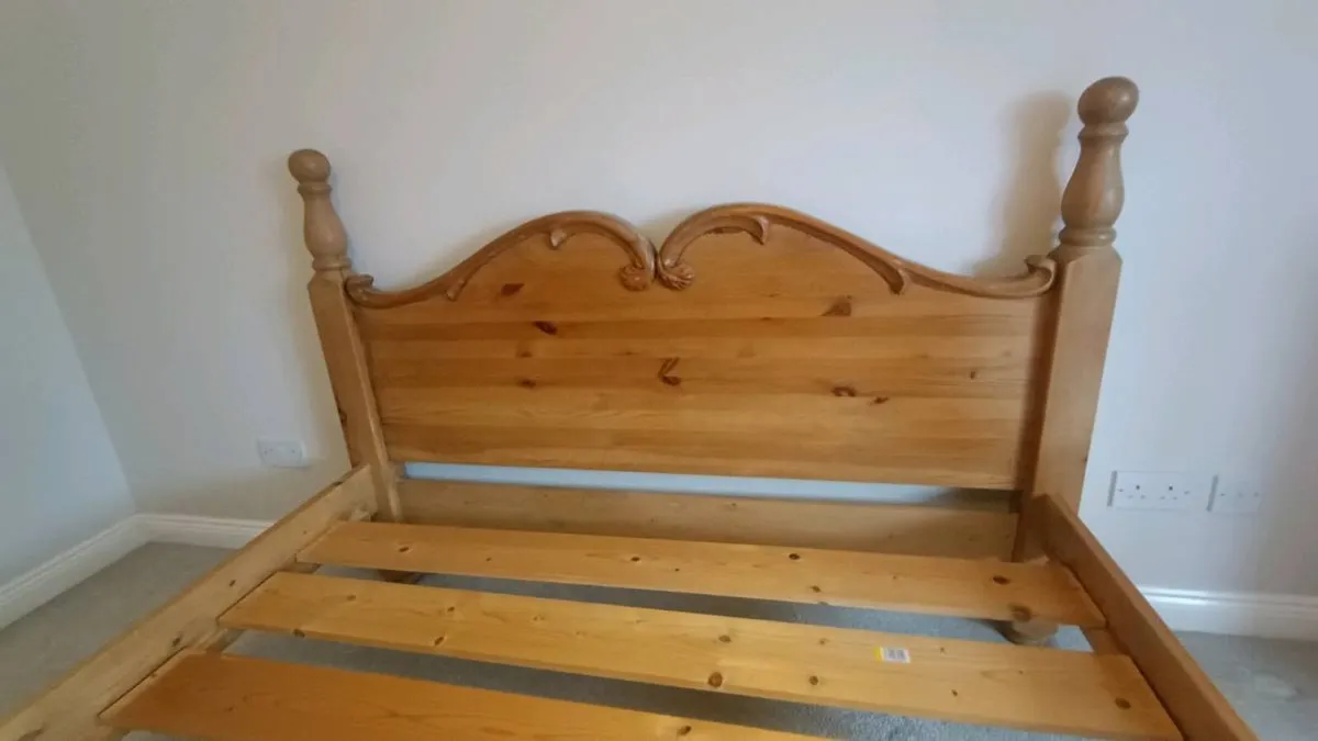 King Size Bed ( Mexican Pine) - Image 3
