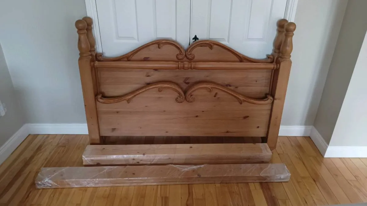 King Size Bed ( Mexican Pine) - Image 4