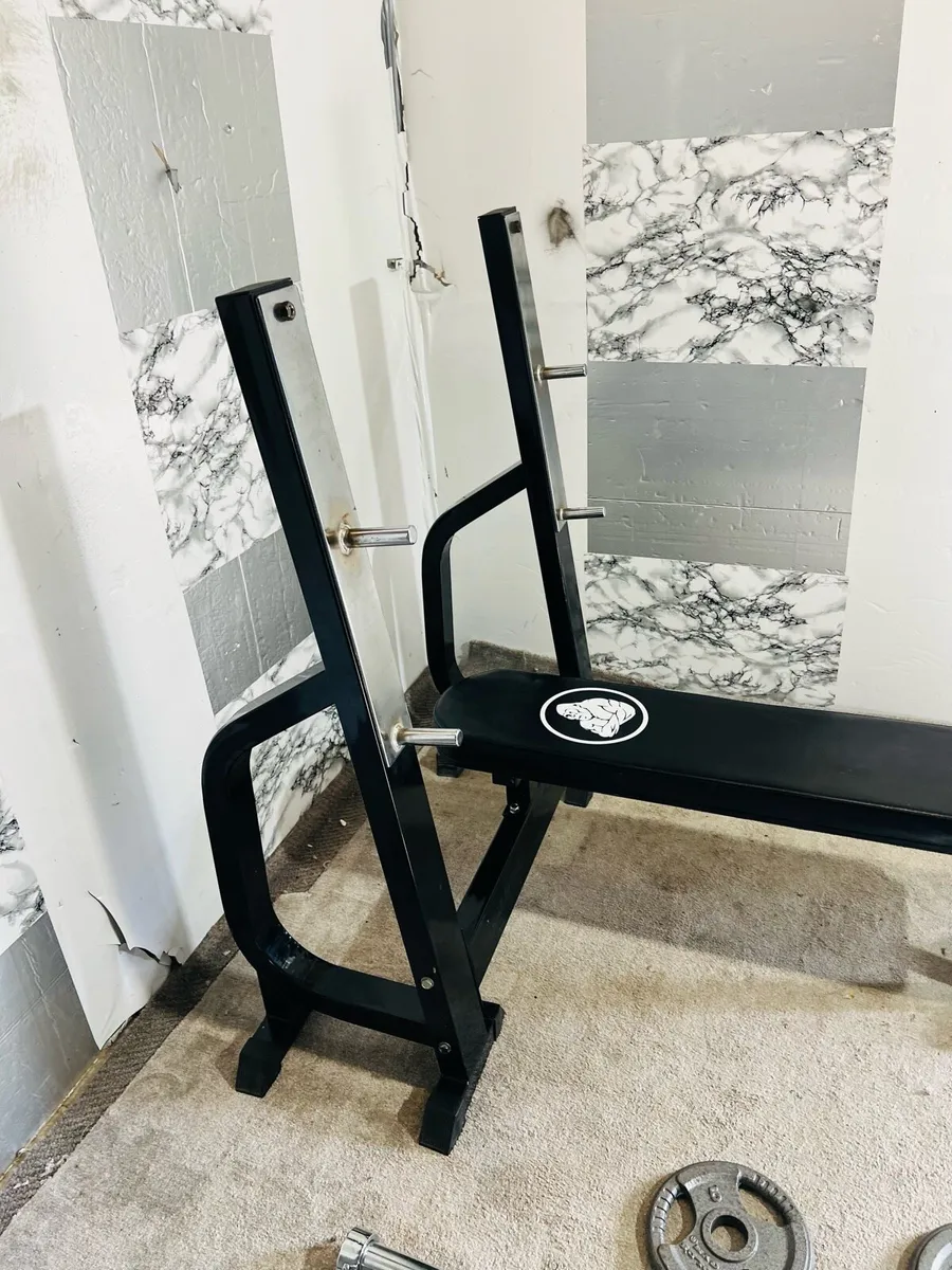 HAVEY DUTY OLYMPIC BENCH WEIGHTS BAR DUMBBELLS - Image 2