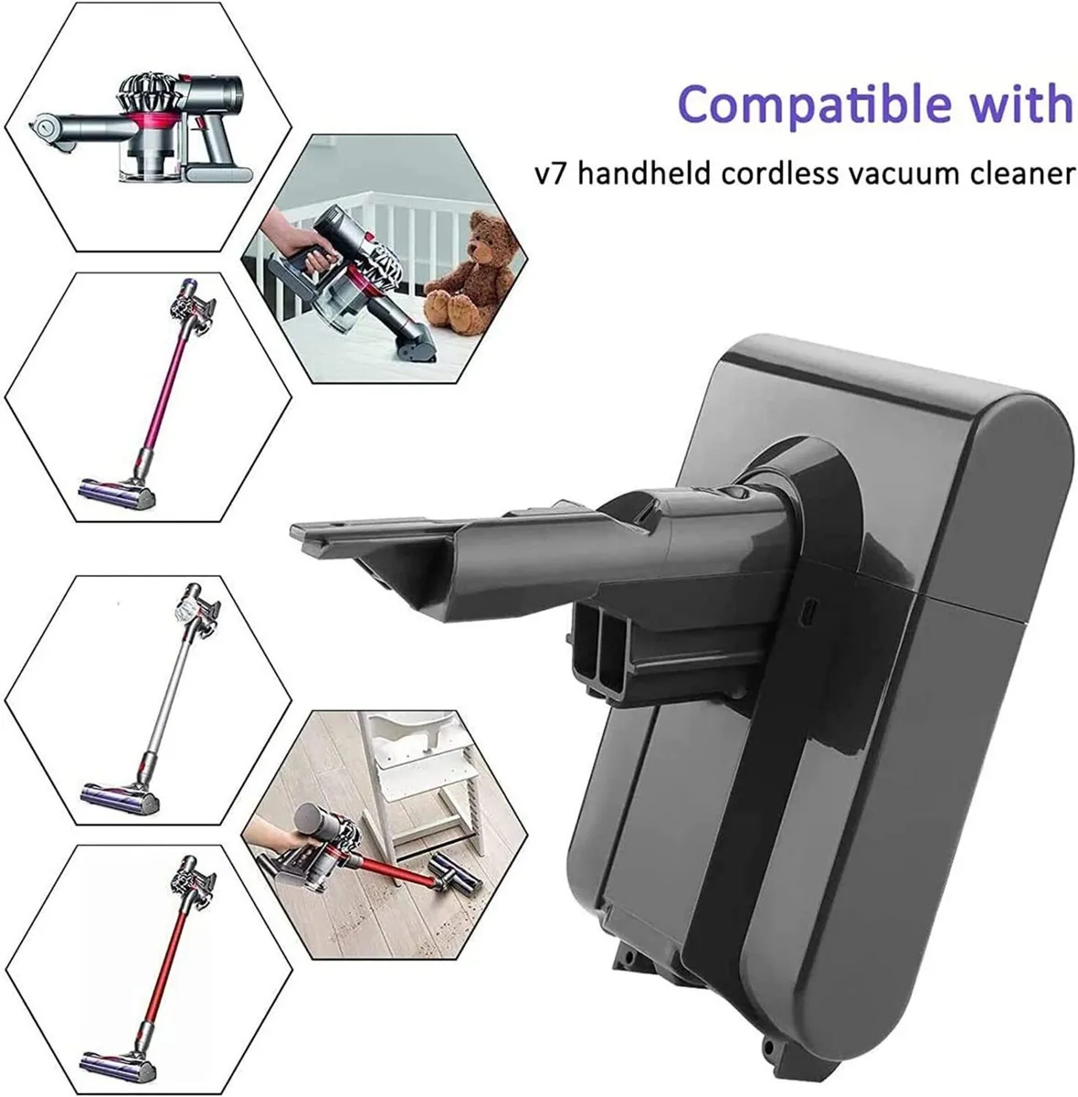 Dyson V6 Battery 21.6V 6Ah Replacement Pack - Image 1