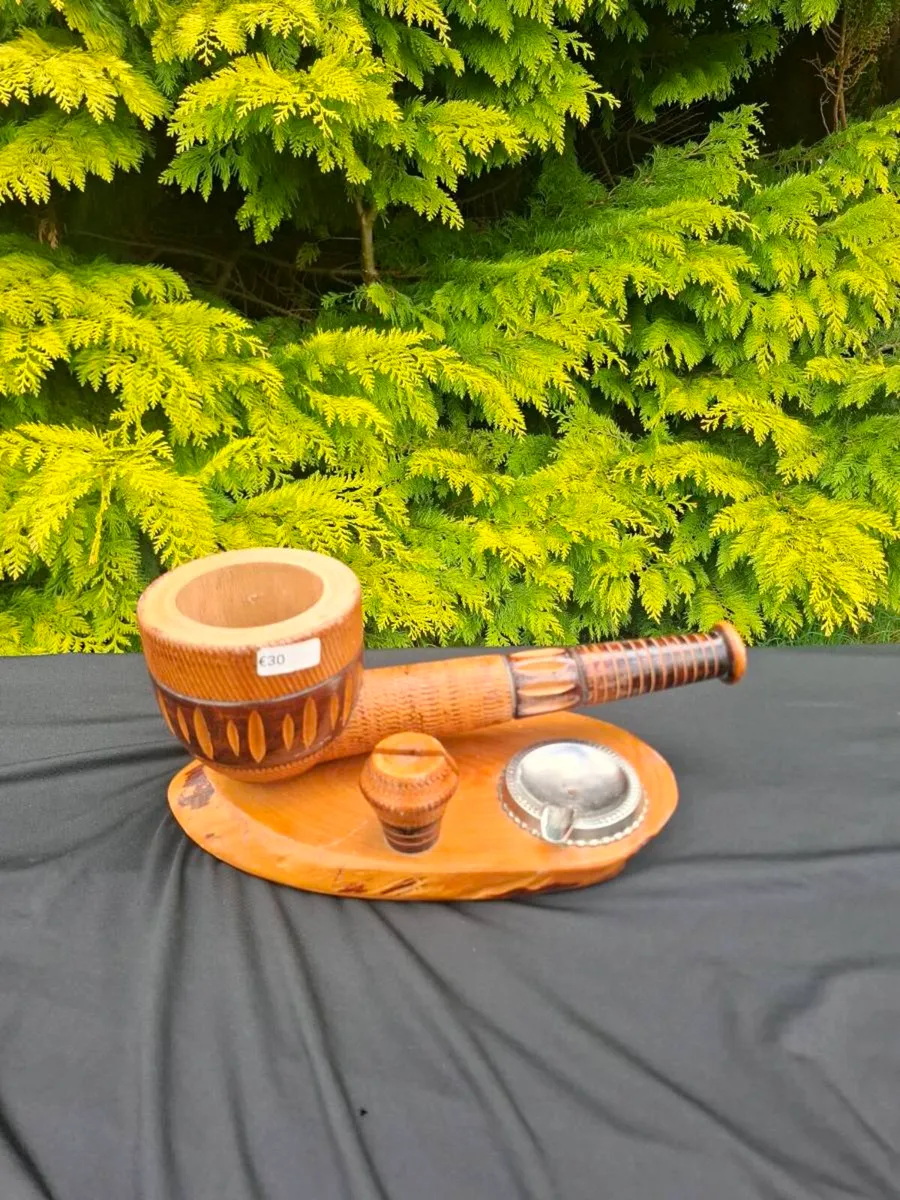 Wood unusual ashtray postage possible