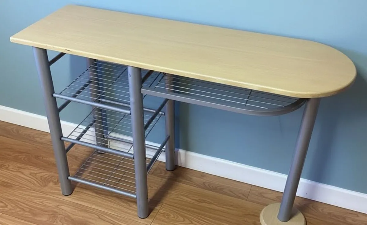 Slim Space-Saving Table with Built-In Storage - Image 2