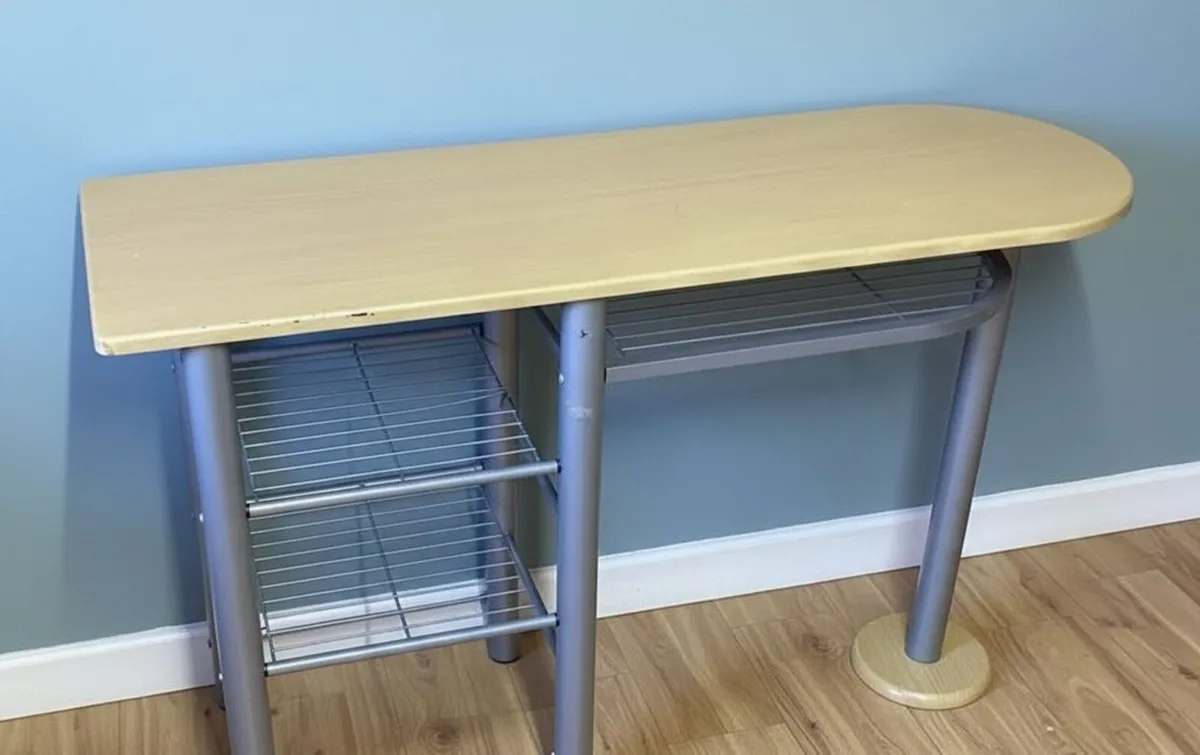 Slim Space-Saving Table with Built-In Storage - Image 3