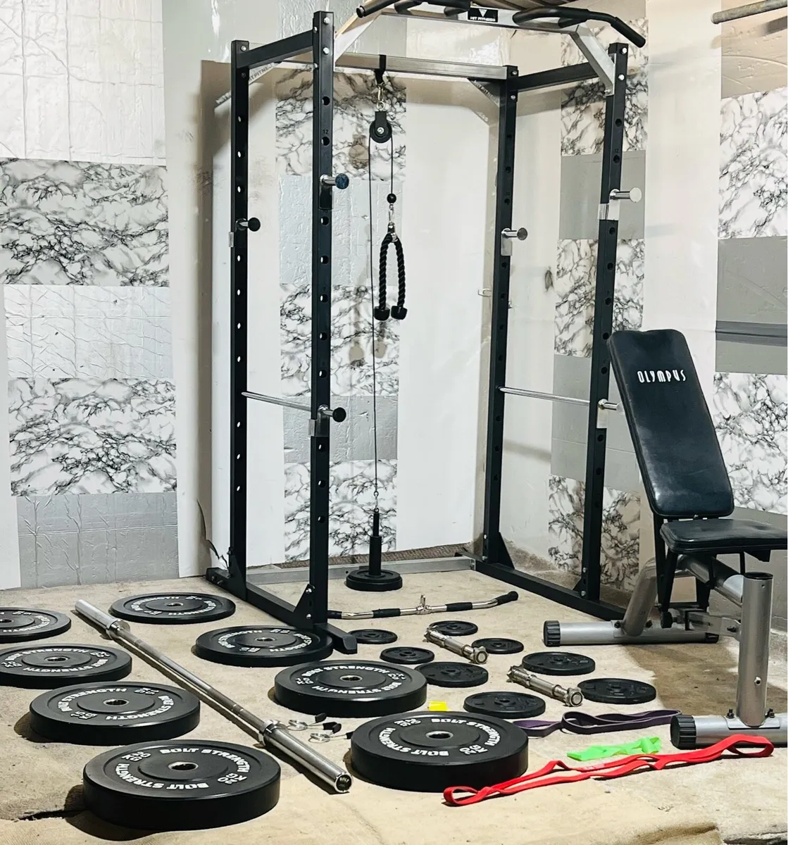 BRANDED WEIGHTS BARBELL POWER RACK PULLY CABLE +++ - Image 3