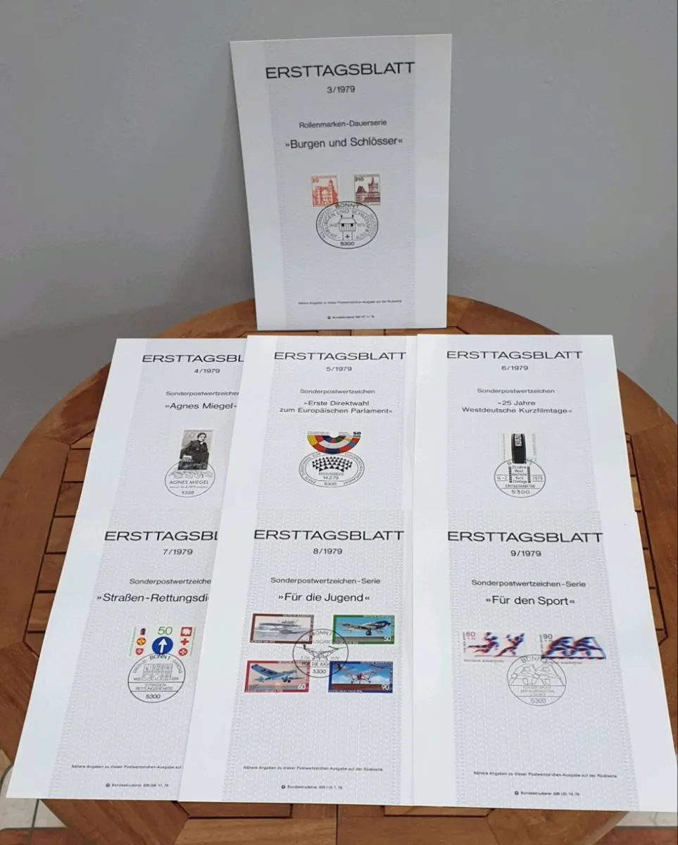 German Ersttagblatt 1979 - Image 1