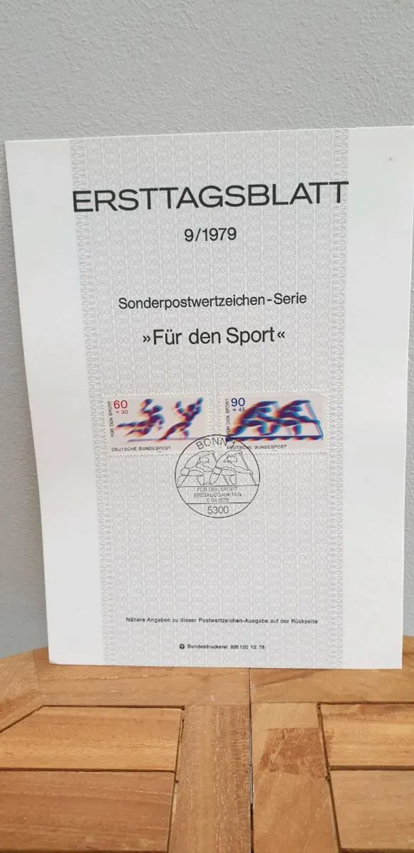 German Ersttagblatt 1979 - Image 2