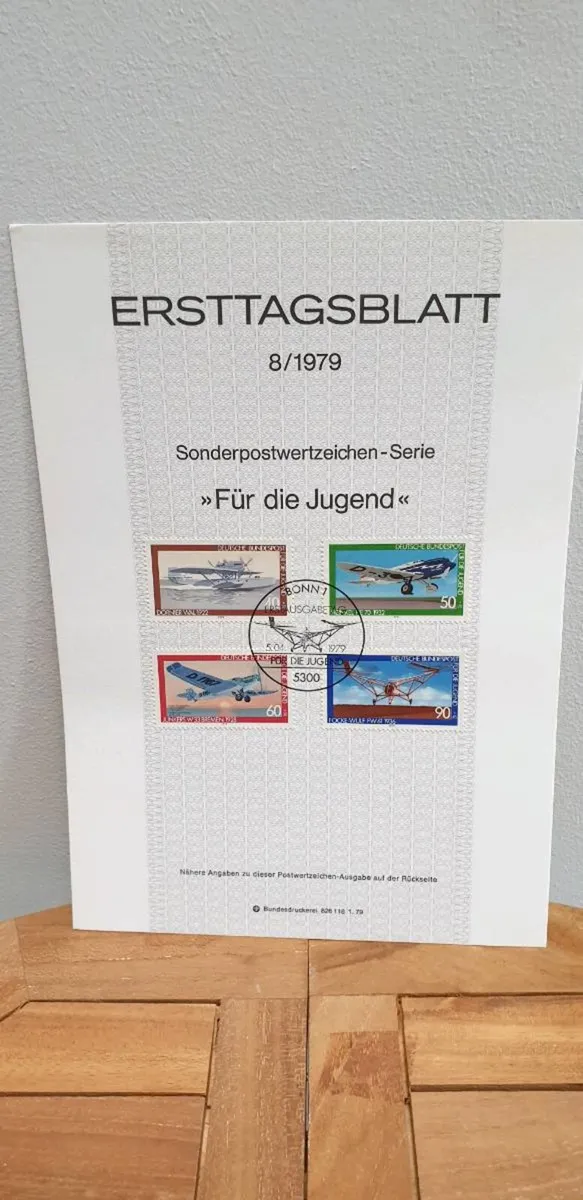 German Ersttagblatt 1979 - Image 3