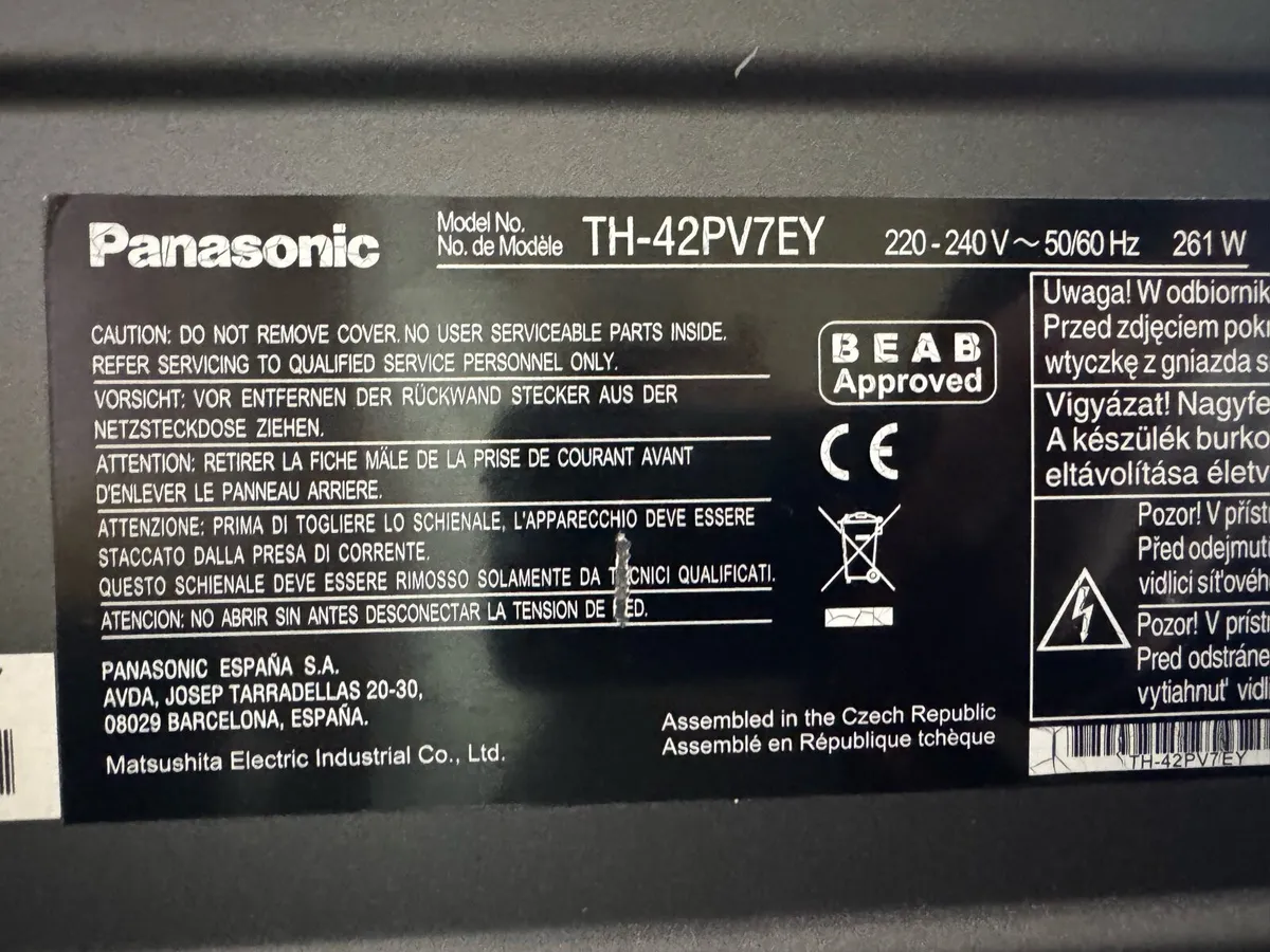 Panasonic vera TV 50/60ghz - Image 3
