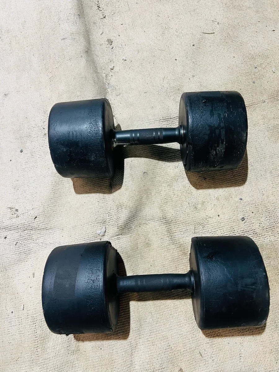 2 X 27.5 kg dumbbells - Image 1