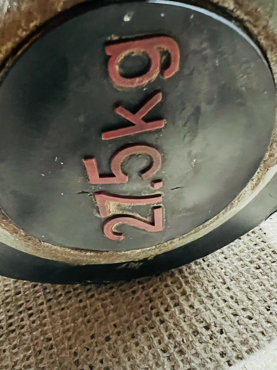 2 X 27.5 kg dumbbells - Image 3