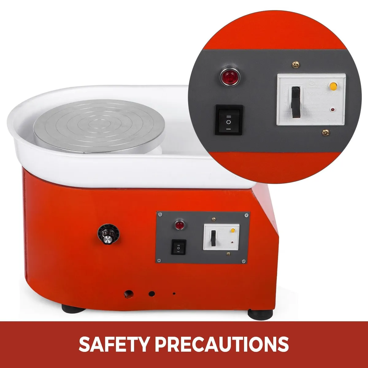 280W 25cm Electric Pottery Wheel Machine DIY - Image 2