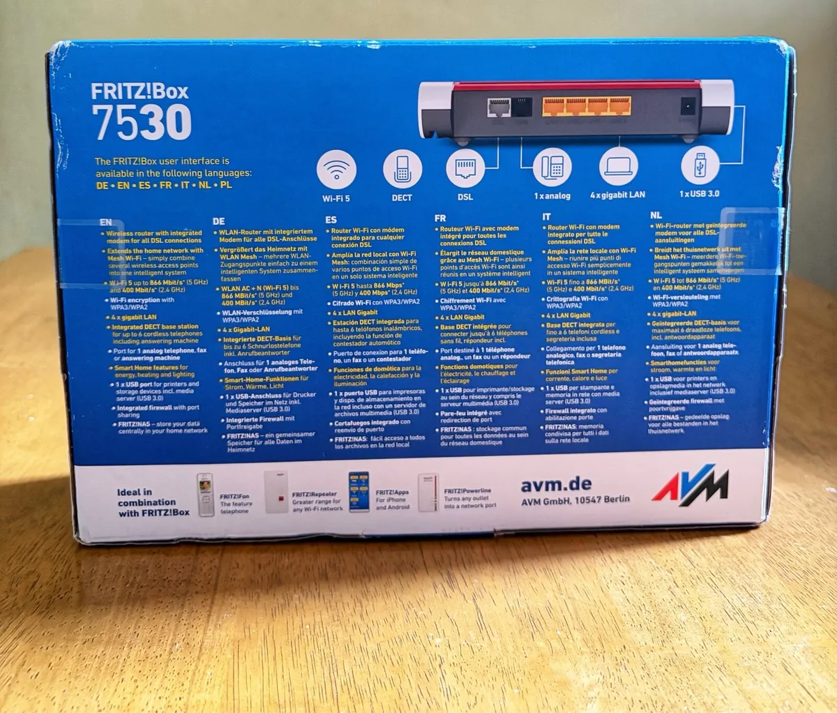 AVM FRITZ!Box 7530 AC+N Router Modem Internet - Image 3