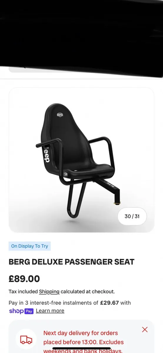 Gokart passenger seat - Image 1