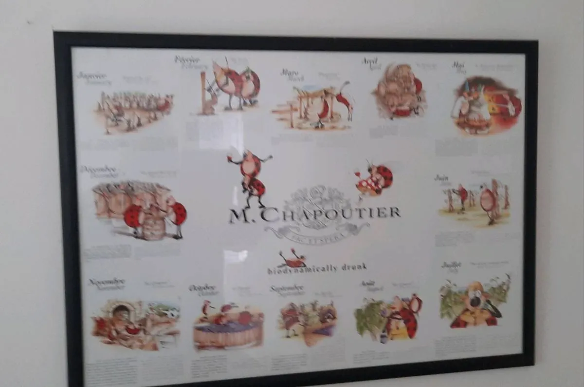 Maison M. CHAPOUTIER Framed Poster - Image 1